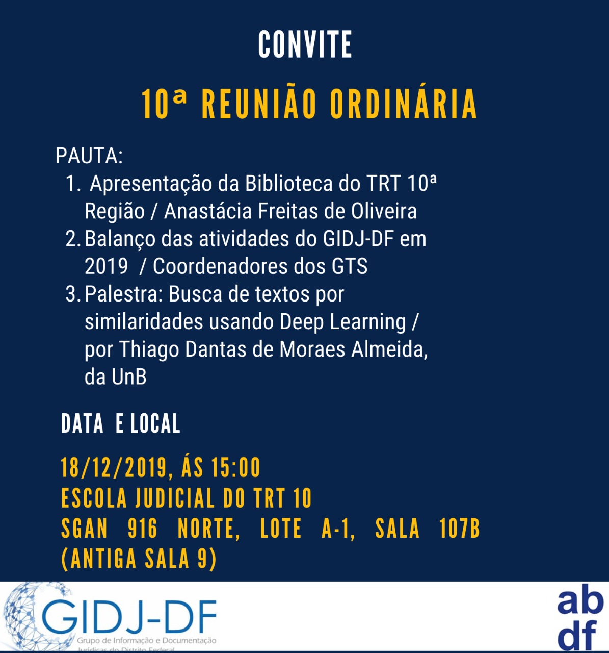 10 reuniao extraordinaria gidj